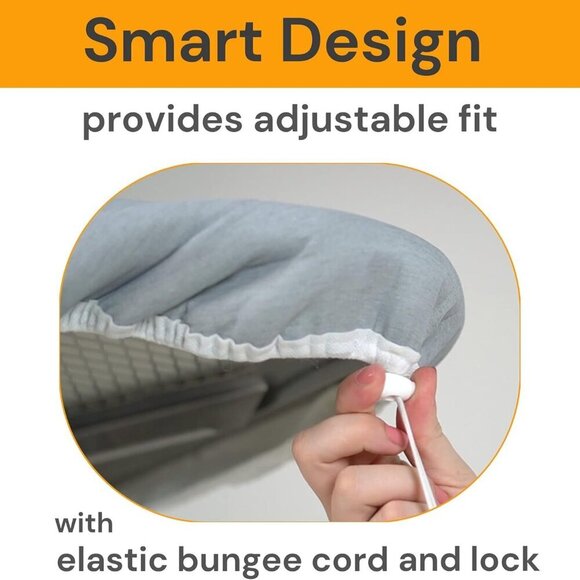 Ironing Board Cover and Pad Standard Size Silicone Coated 4 Layers 15x54 inch Ex - Picture 5 of 6